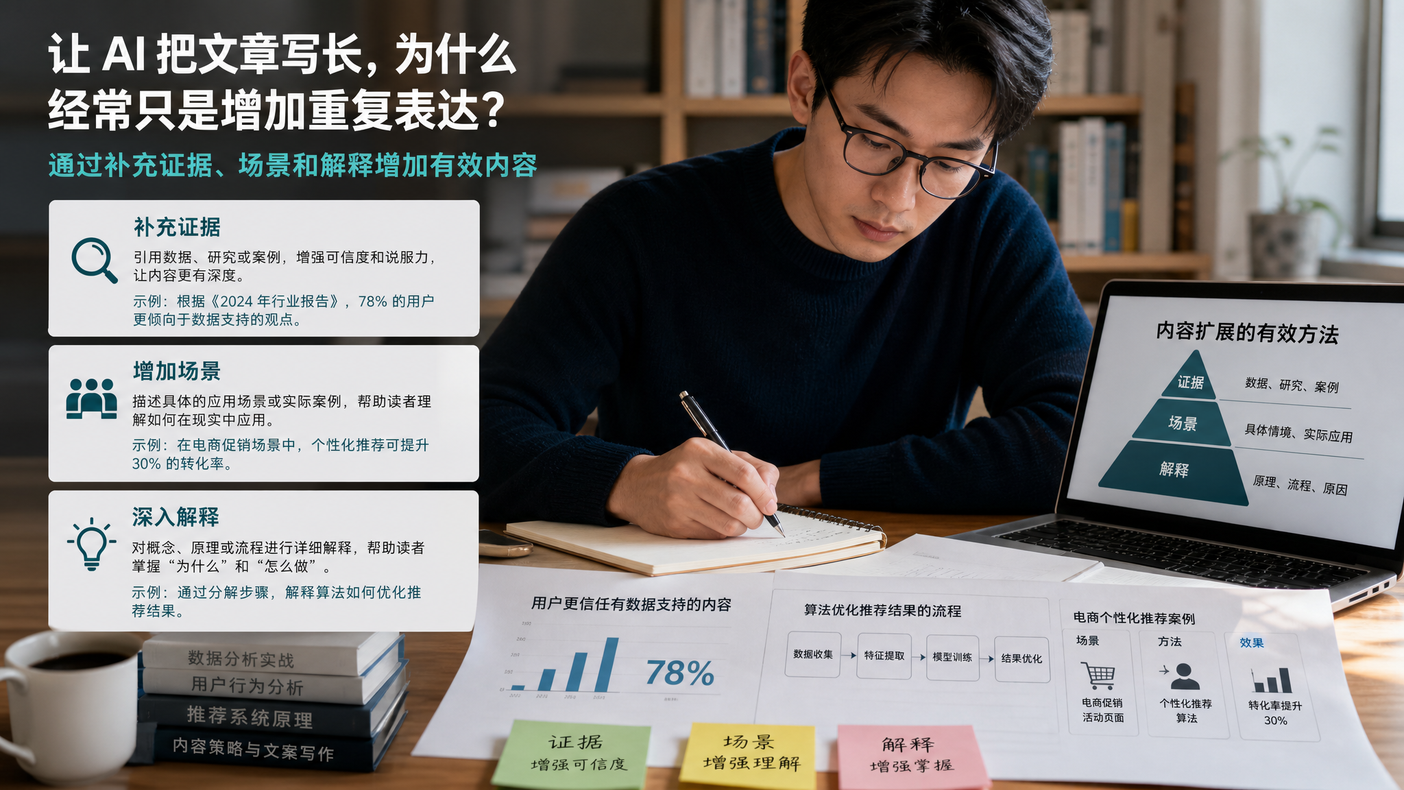 让 AI 把文章写长，为什么经常只是增加重复表达？
