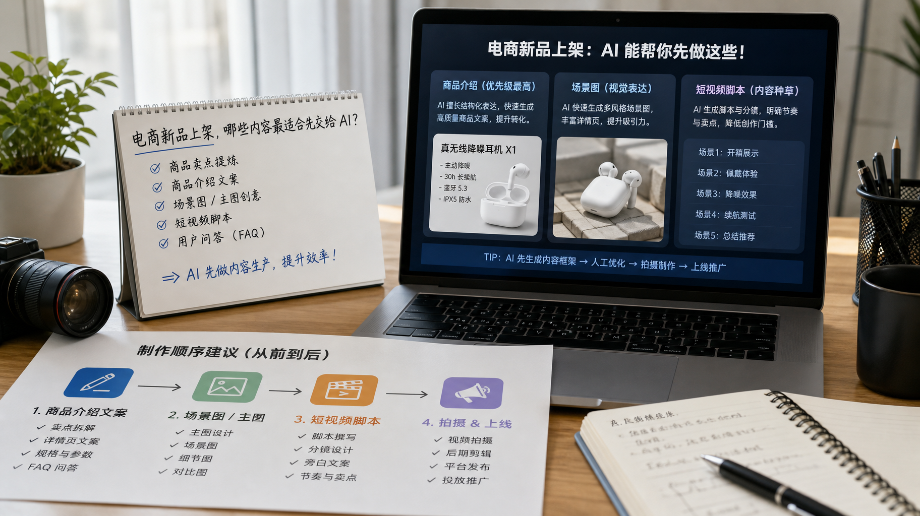 电商新品上架，哪些内容最适合先交给AI？