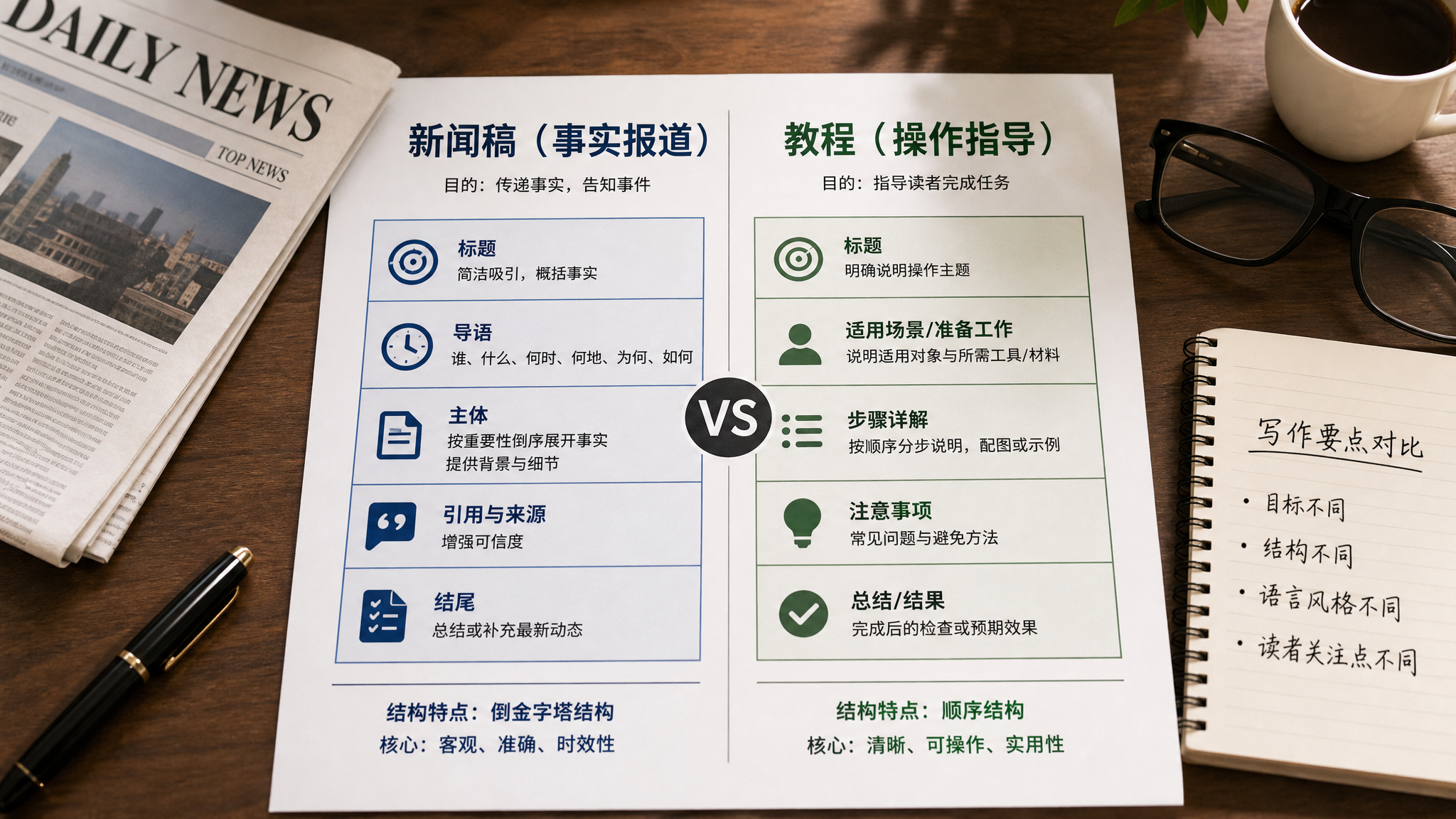 同一份资料，新闻稿和教程为什么不能用同一种写法？