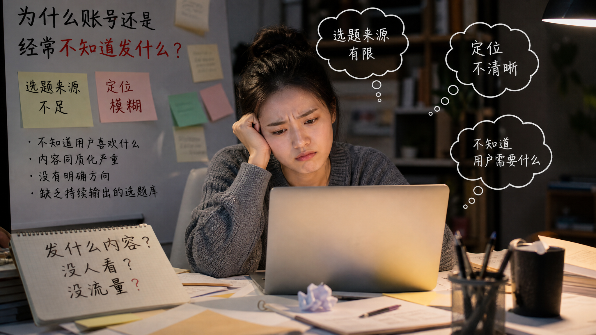 有了AI，为什么账号还是经常不知道发什么？