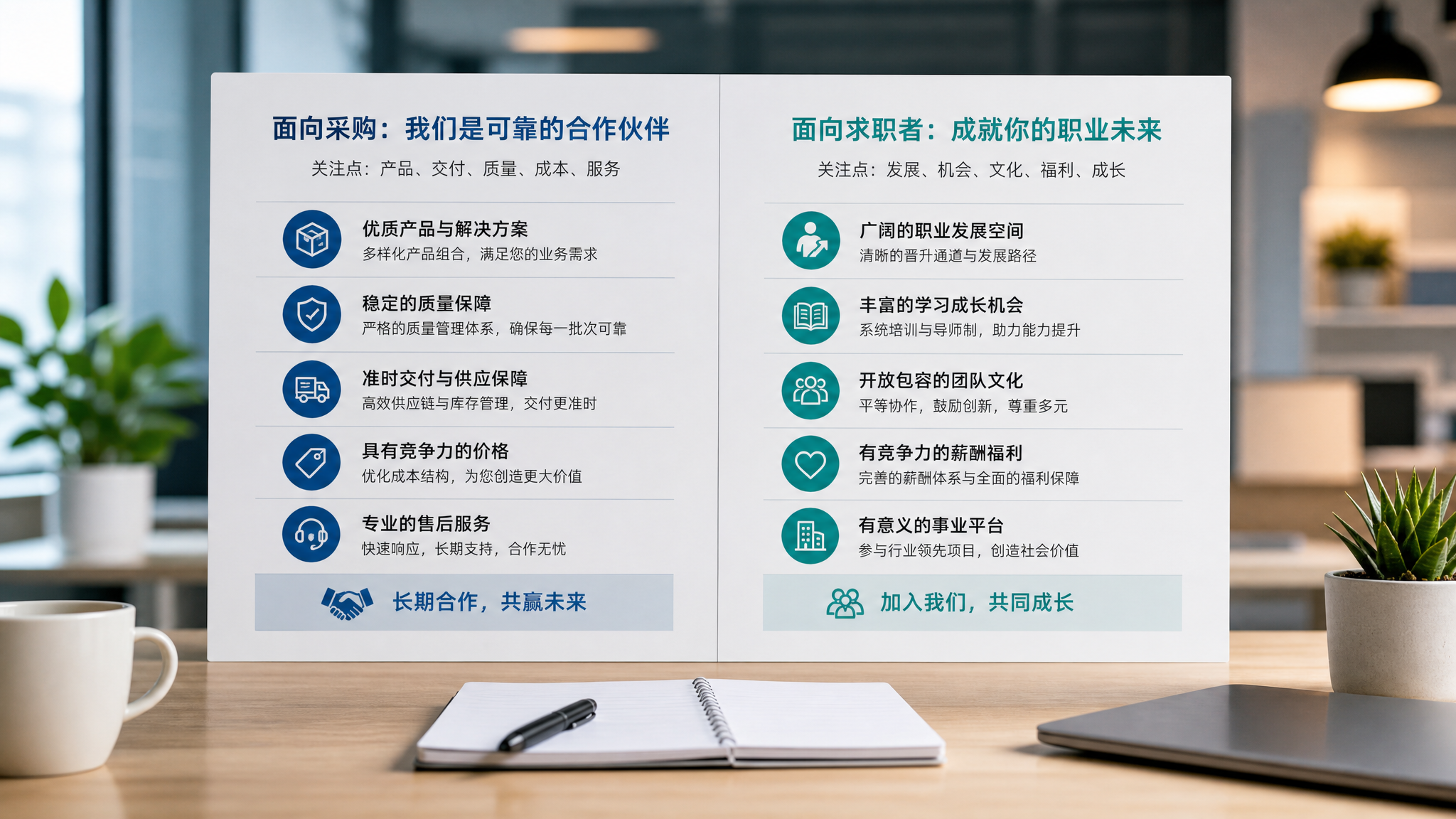 同一家公司，为什么要为采购方和求职者写两套介绍？