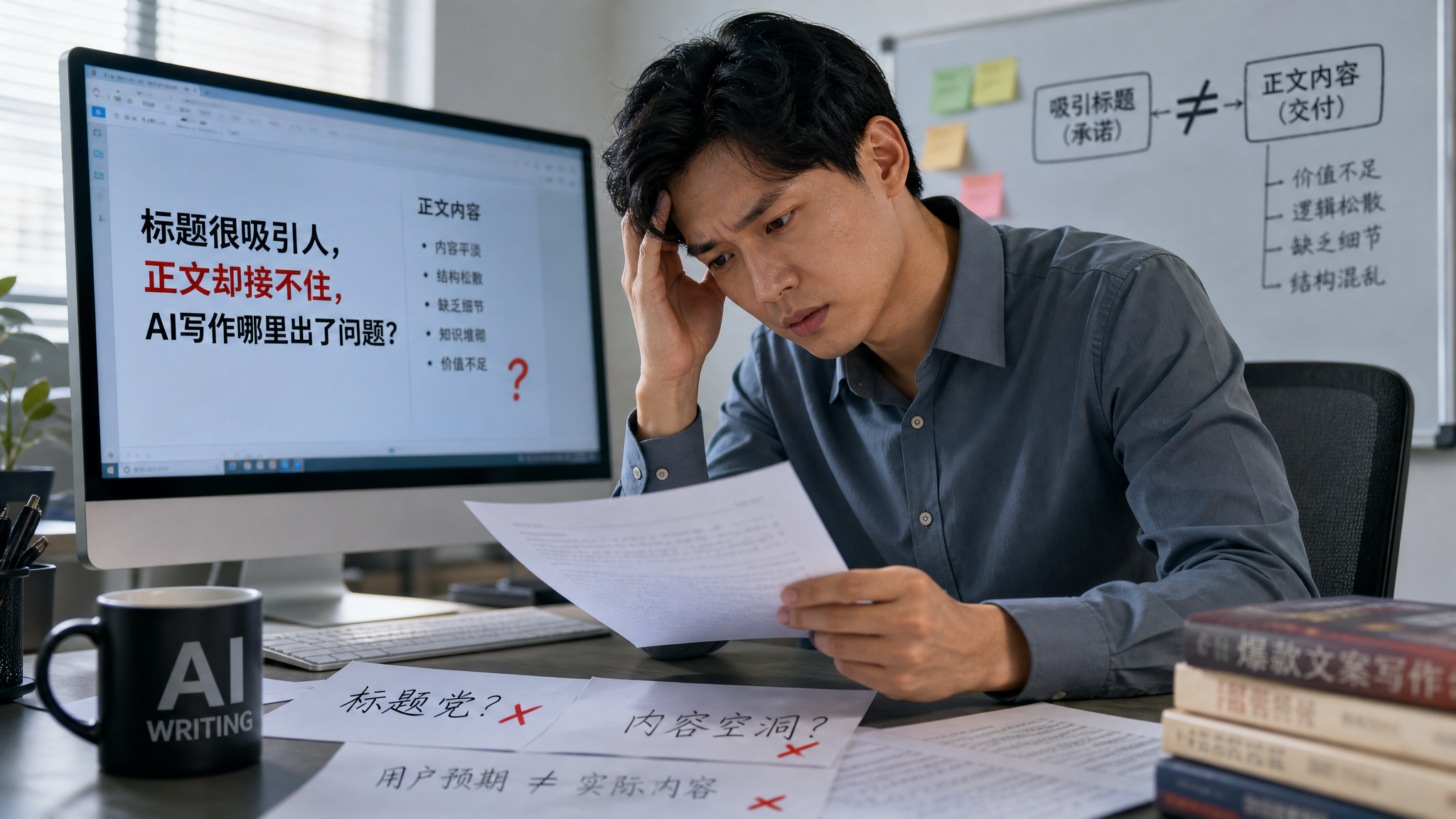 标题很吸引人，正文却接不住：AI写作到底哪里出了问题？