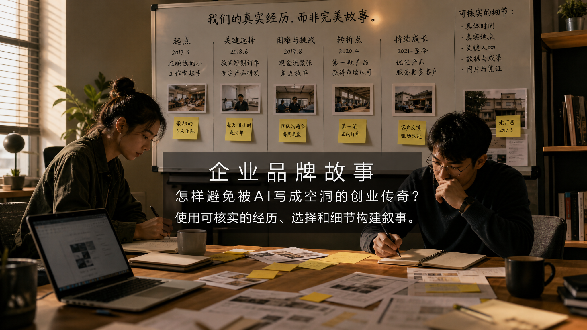 企业品牌故事，怎样避免被AI写成空洞的创业传奇？