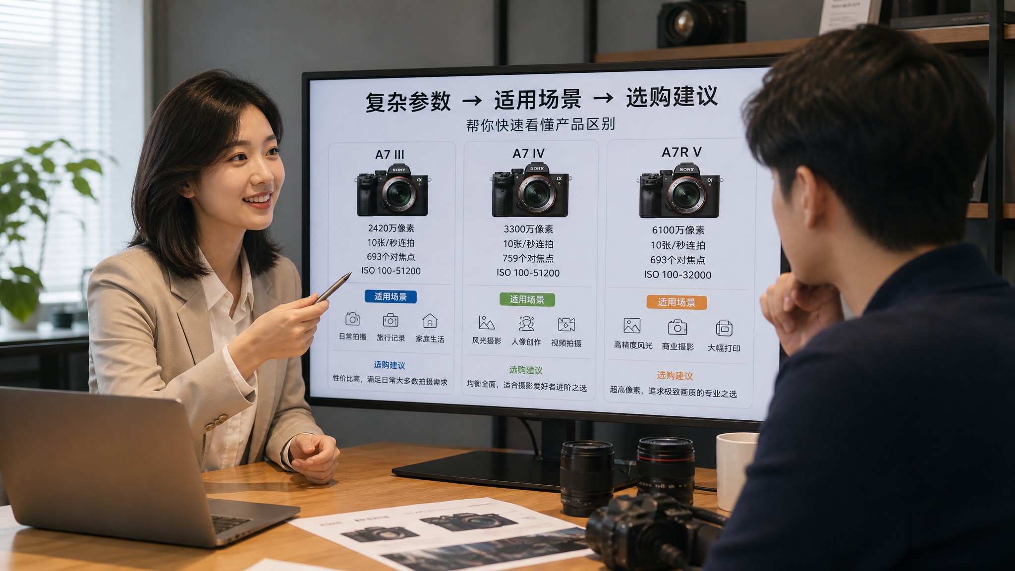 产品参数看不懂、配置不会选？AI可以把复杂区别翻译成适用场景